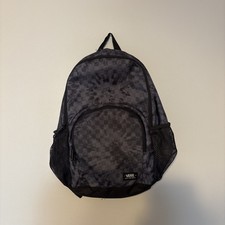 Vans Off The Wall Checkered Alumni Backpack Black And Grey BRAND NEW 