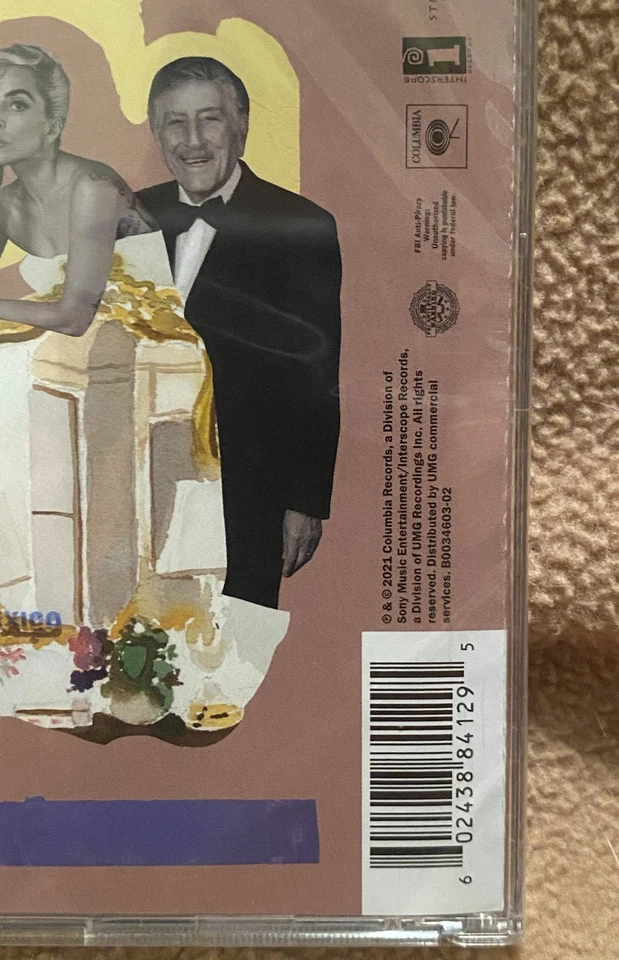 LADY GAGA TONY BENNETT - LOVE FOR SALE Limited 1000 Alt Pink Cover #3 New/Sealed - Image 3 of 3