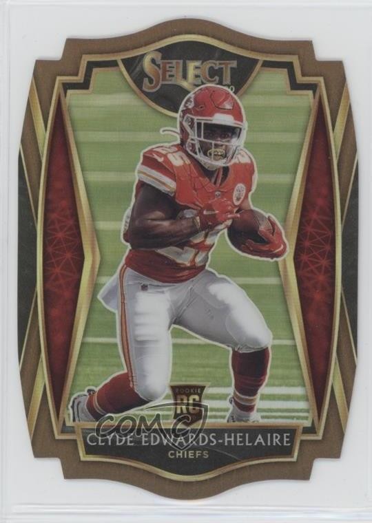 2020 Select Premier Level Copper Prizm Die-Cut 213/355 Clyde Edwards-Helaire 3hk