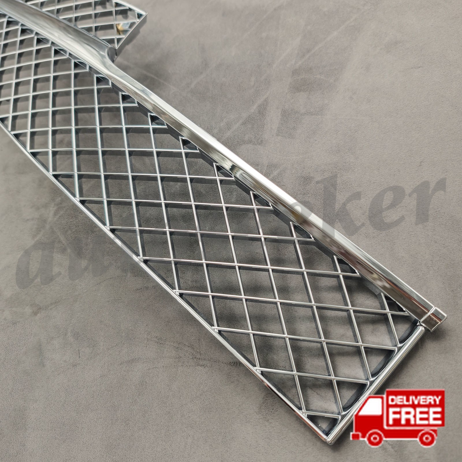 Left+Right Bumper Chrome Grill 4W0807647A for Bentley Continental Flying Spur