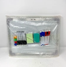 Large White Board Calendar Dry Erase Planner Memo Pens & Eraser Movable Hooks