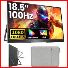 Upperizon Portable Monitor 18.5 Inch Fhd 125 Srgb 100Hz Ips Hdr Hdmi Usb-C