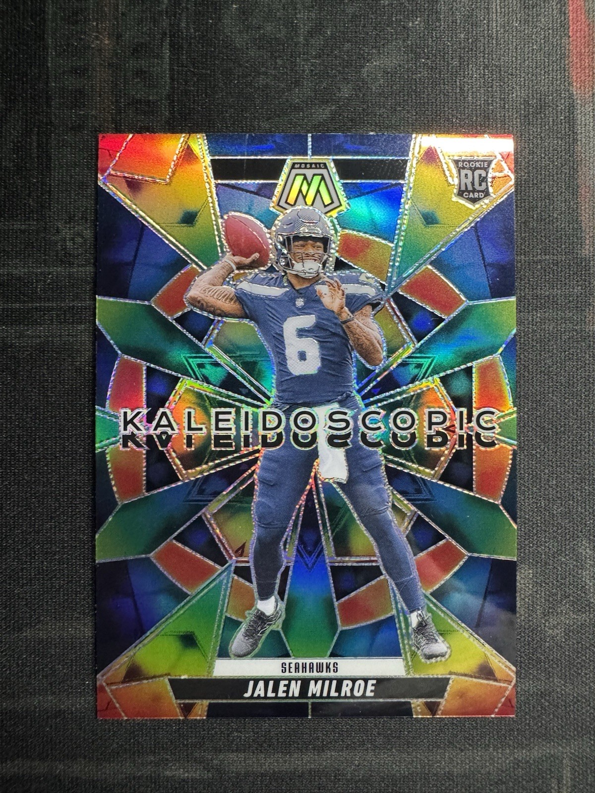 2025 Panini Mosaic Jalen Milroe RC Rookie Kaleidoscopic SSP Case Hit Seahawks#19