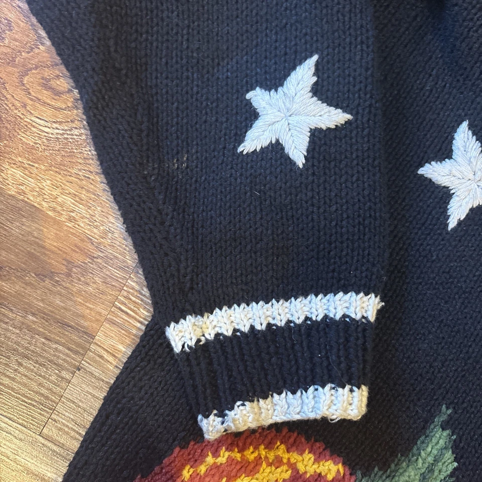 Cárdigan Vintage Feo Navidad Halloween Talla Mediana Tejido Marisa Christina Foto 4 de 4