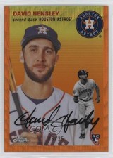 2023 Chrome Platinum Anniversary Orange Wave Refractor 8/25 David Hensley 1p5