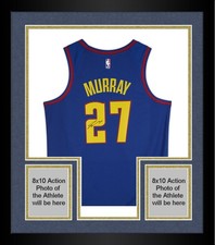 Framed Jamal Murray Nuggets Signed Blue Jordan 2022-23 Statement Edition Jersey
