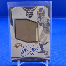 Panini 2020 Limited Van Jefferson Rams Rookie Patch Auto RPA Var #169 /99