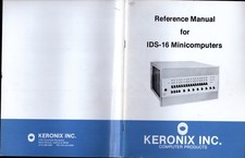 Data General Nova clone Keronix Inc. IDS-16 Minicomputer Reference Manual  Card