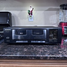 Pioneer CT-W103 Dual Double Stereo Cassette Tape Deck Tested and Works
