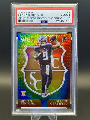 Michael Penix Jr. #9 2024 Panini Select Certified Rookie card