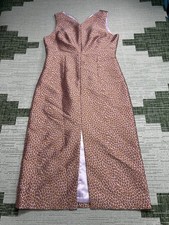 Kate Spade Dress Womens 12 Pink Brown Jaguar Blouson Midi