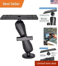 Aluminum Fish Finder Mount for Garmin, Humminbird, Lowrance - Waterproof