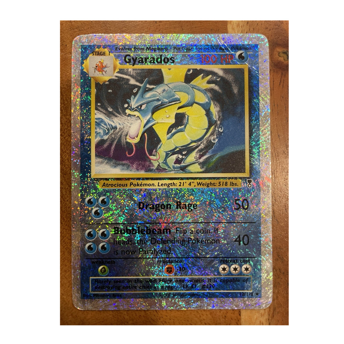 Gyarados Legendary Collection Holo Rare Reverse 12/110 100HP Stage