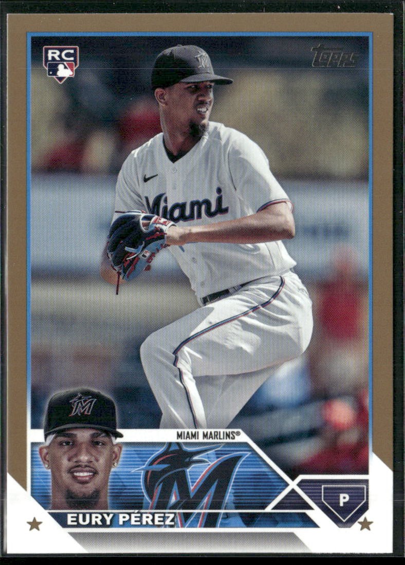 2023 Topps Update #US139 Eury Pérez Gold #/2023