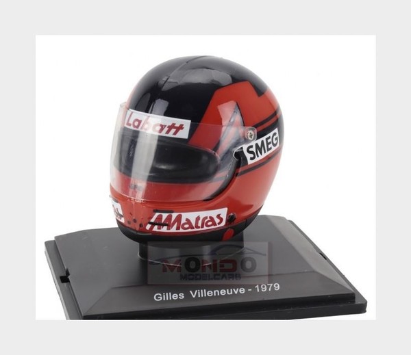 1:5 Edicola Helmet F1 Casco Gilles Villeneuve 312T4 Ferrari 1979 HELFE04 Modellb-image