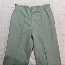 Vintage USA Army Trousers Mens Polyester Wool AG 344 Class 3 32 x 30 Short