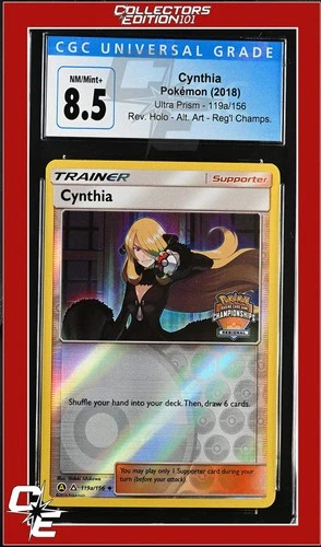 Ultra Prism Cynthia 119a/156 Regional Championships CGC 8.5