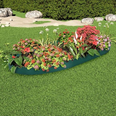 10x Rasenkante Grün 65x15cm PP Beeteinfassung Beetumrandung Mähkante vidaXL