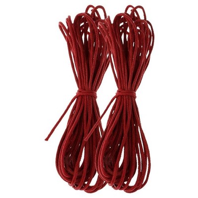 10,9 Yard Handgefertigt Geflochten PU Lederschnur Faden Kordel 1,5 mm
