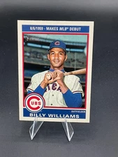 2025 Topps Heritage High Number 1976 Retirees 76R-6 Billy Williams, Chicago Cubs