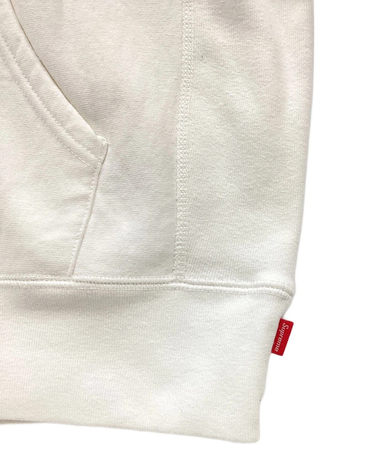 Felpa con cappuccio SUPREME Small Box Taglia:S Bianca Uomo