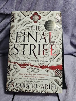 The Final Strife Saara El-Arifi Hardcover Harper Voyager Dust Jacket