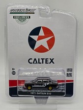 GREENLIGHT 1971 DATSUN 510 4-DOOR SEDAN CALTEX TECHRON 1/64 DIECAST MODEL 30169