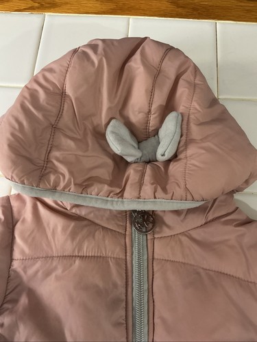 MICHAEL KORS BABY PINK ZIP UP SNOWSUIT OUTFIT SIZE 0/6 Months - Picture 5 of 8
