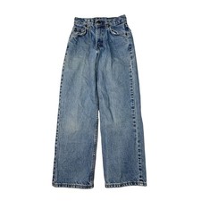 Levi s VTG 90s 565 Wide Leg Jeans Orange Tab USA Boys 11 Slim 23.5x25.5