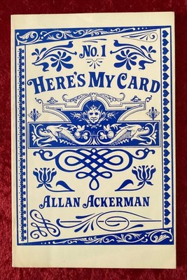Here's My Card by Allen Ackerman 1978 - Magic Book