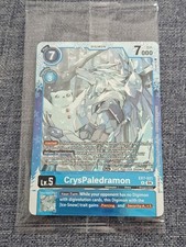 CrysPaledramon EX7-021 Alt Art Regulation Battle Winner Card Digimon TCG Sealed