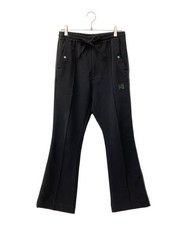 Needles Piping Cowboy Pants Men  s Black Relaxed Fit S with Green Embroidery