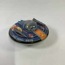 Yonezawa Space Patrol 2019 Flying Saucer Tin Toy Battery Japan - Parts Or Repair
