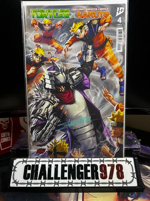 TMNT x NARUTO #4 Frank Uzan SIGNED Trade-Dress w/ COA