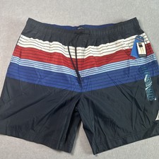 NWT Men s Nautica Performance Quick Dry Swim Trunks - XX Large - Patriotic