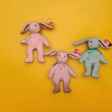   RARE TY Beanie Baby 1996 Hippity Hoppity Floppity with PVC Pellets  Set Of 3 
