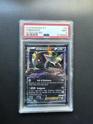 Pokemon 2016 XY Fates Collide #119 FA/UMBREON EX PSA 9