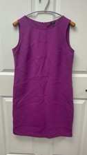 Ann Taylor sleeveless sheath dress in magenta Size 8