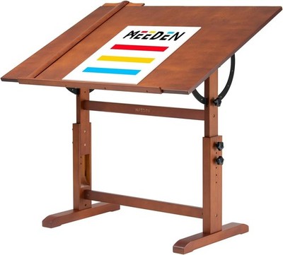 MEEDEN extra großer Zeichentisch aus Holz 42 x 30 Künstler Zeichentisch Schreibtisch