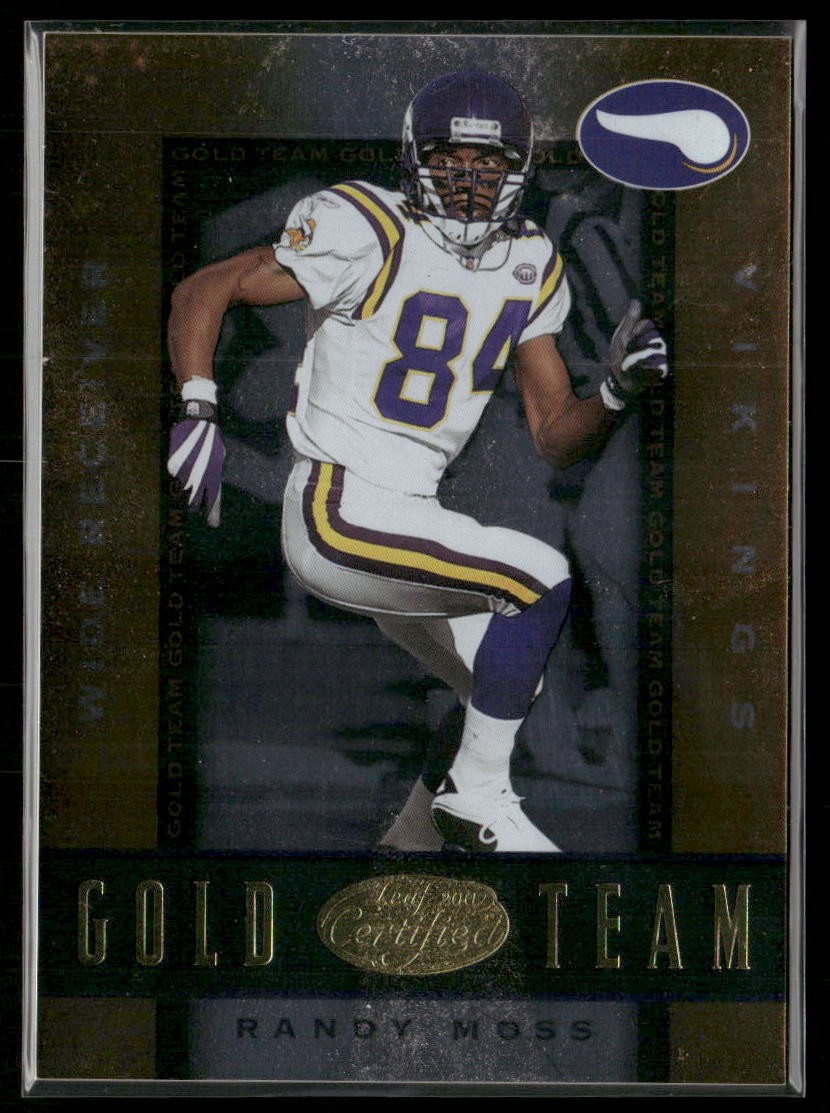 2002 Leaf Certified #GT 15 Randy Moss Gold Team
