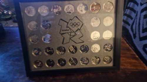 Full Set 2012 Olympic 50p In A Display Case In Mint Condition - Picture 1 of 4