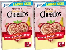 (Free Duty Tax) Cheerios Strawberry Banana Cheerios Heart Healthy Cereal, Gl