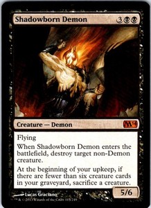 Shadowborn Demon 115/249 Magic 2014 (M14) Mythic