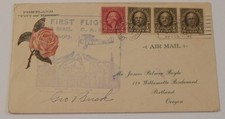 Portland Oregon September 15 1929 first flight airmail pilot signed George Buck