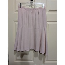 Vintage Boho Broomstick Skirt Pink Micro Check Flared Plus Size 22W Cottagecore