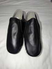 Linodes Unisex PU Leather Upper Slip-on Jazz Shoe for Women and Men's Dance 6.5