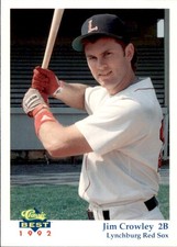 1992 Lynchburg Red Sox Classic/Best 18 Jim Crowley Cockeysville Maryland NM Card