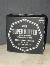 SPONGELLE Men  s Super Buffer w/ Built In Body Wash VERBENA ABSOLUTE NEW/SEALED