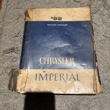 Vintage 1968 Chrysler Imperial Service Manual Original Mopar Book