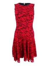 Tommy Hilfiger Women's Drop-Waist Lace A-Line Dress